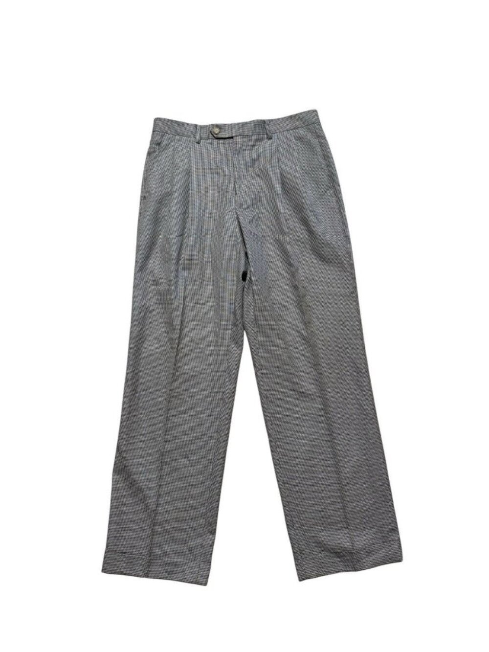 Ralph Lauren Dress Pants Gray Check Straight Leg 32x30 Mens